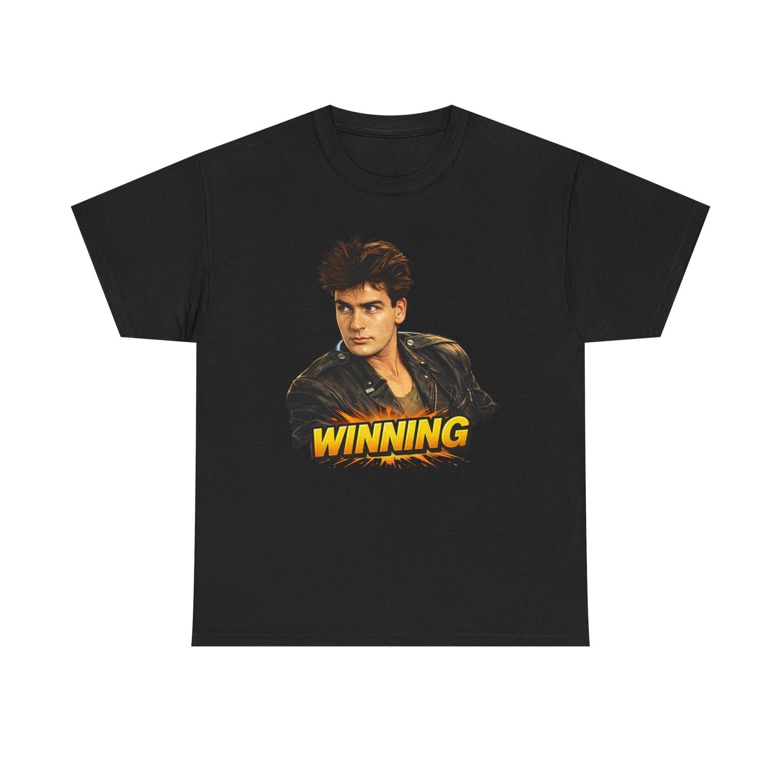 Charlie Sheen winning Tee | 80s Vibe Graphic XL
