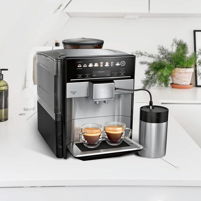 Kaffemaskin Mjölkslang 2 M Mjölkslang Sug Silikonrör Espressomaskin Mjölkslang Med Rengöringsborste Lämplig För 3 Mm