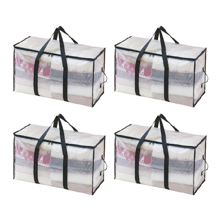 Waterproof Storage Bag for Clothes Bedding Oversized PP Container With Reinforced Carry Handles Small 72L 2330₽