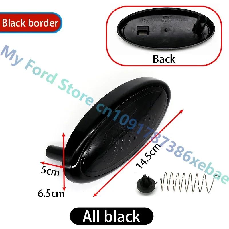 Nuevo Pegatina de Coche 2026 Para Ford ABS 14.5 Logo Frontal Capó Delantero del Coche Insignia Trasera del Maletero Pegatina Para Ford Mondeo Focus Fusion MK2