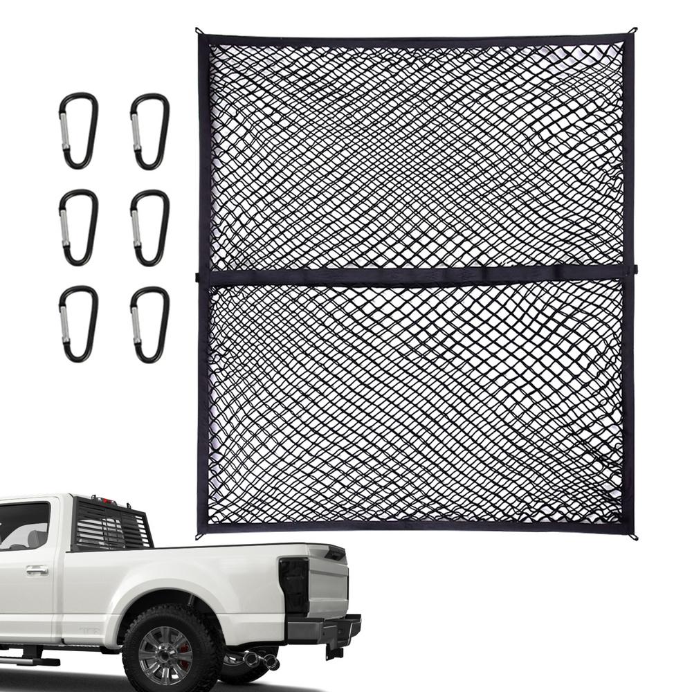 NEW Trunk Cargo Net Flexible Polyester Trunk Net Hook Fixed Universal Car Interior Accessories Multifunctional Roof Storage