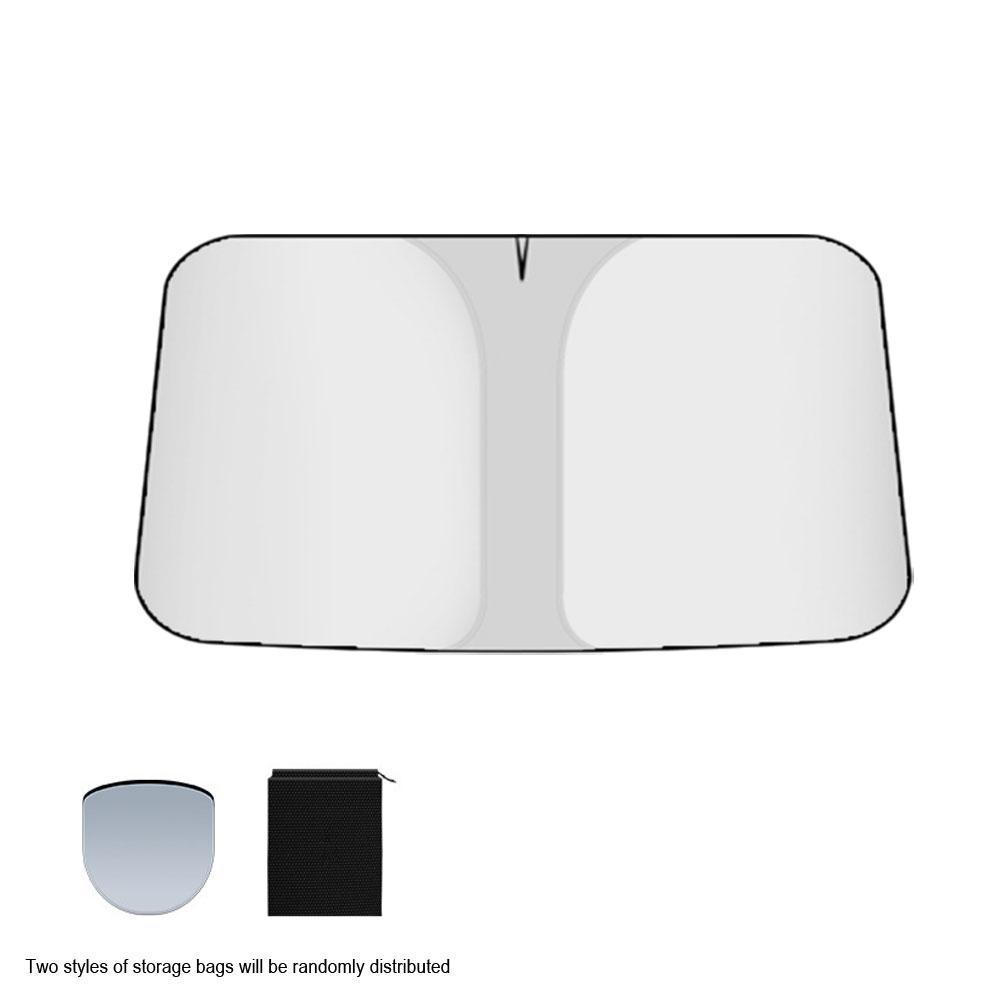 Car Titanium Silver Sun Visor Sunshade UV Protector Reflective Fabric Car Window Sunshade Front Rear Back Window Summer Protect