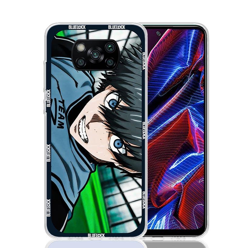 Football Anime Blue Lock Phone Case For Xiaomi Poco X7 X6 X5 Pro F7 Ultra Redmi 15C 15 13 13C 12 12C 10 10A 10C 9 9A 9C 9T Cover