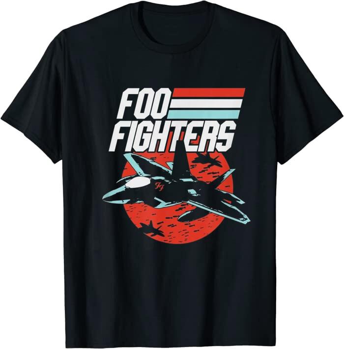 USA Foo Fighters Fighter Jet Classic Tee T-Shirt M