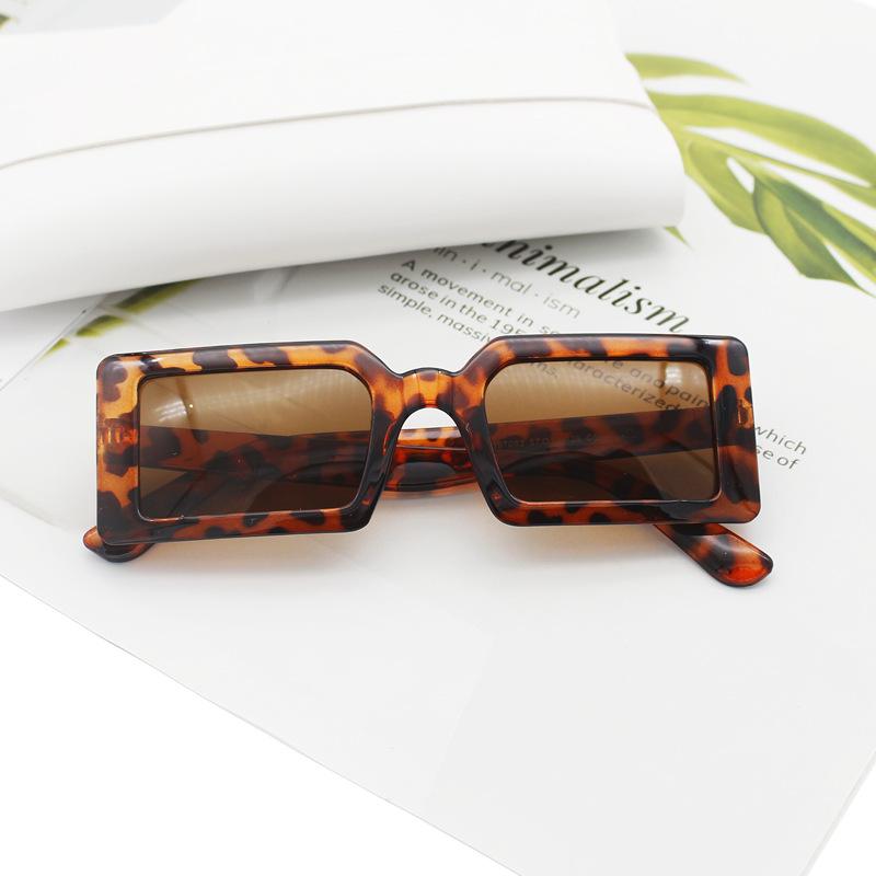 Square Sunglasses Women'S Small Frame Sunglasses Trendy Catwalk Sunglasses Street Shooting Retro