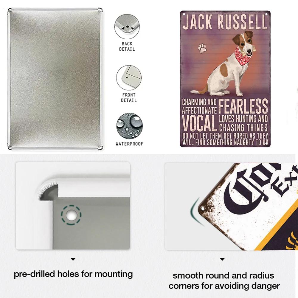 Blechschilder im Vintage-Stil mit Hunden, dekoratives Schild, Retro-Metallplatte für Zuhause, Wohnzimmer, Männerhöhle, Café, Bauernhof, Retro-Poster, Wandkunst-Dekor