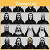 Creepy Scream gezichtsmaskercollectie, Halloweenkostuum, latex enge rekwisieten voor feestjes