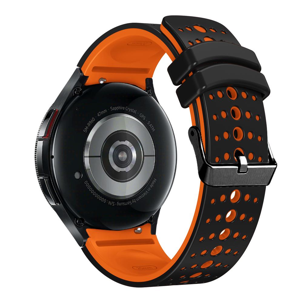 No-gap silicone strap for Samsung Galaxy Watch FE 7 6 44mm 40mm/6 Classic 47mm 43mm Breathable Band for Watch Pro 45mm 4 Classic