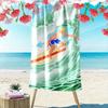 Surfer Riding Ocean Waves A must-have beach towel for beach travel