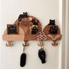 Cat Wall Mounted Key Holder No Punching Required Originality Entryway Hooks Cartoon Practical Entrance Storage Rack Porch