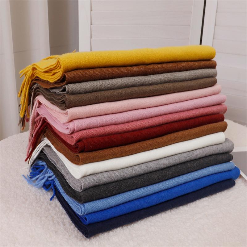Winter Solid Scarf Women Cashmere Soft Warm Scarves Hijab Female Long Headband Shawl Wrap Bandana Foulard Echarpe Poncho Stoles