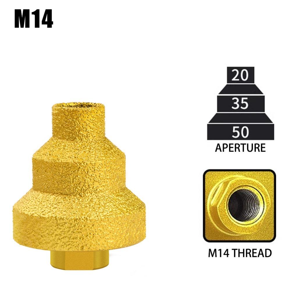 20-35-50mm  Chamfer Router Bits M10 M14 Step Drill Bits Brazed Pagoda Reamer  Ceramic Tile