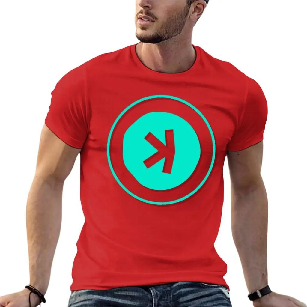 2024 summer t shirt KASPA Coin T-shirt edition korean fashion plain black short sleeves pure cotton tops streetwear