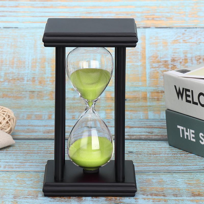 Clessidra in Legno Multicolore: Timer da 5/15/30 Minuti per Lavarsi i Denti dei Bambini e Decorazioni Creative