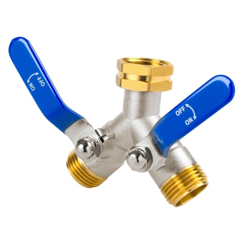 Multipurpose Y Splitter Connector 2 Way Garden Irrigation Valves For Garden Hose Pipes Distributor Quick Connect Fitting 1