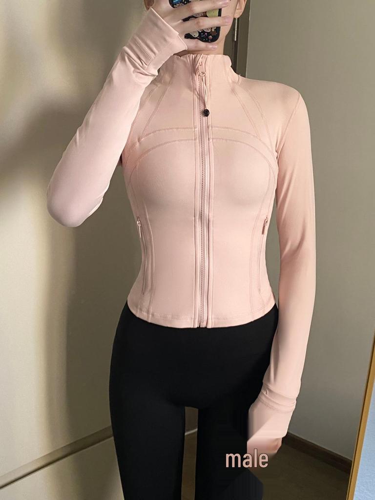 Luludarling Women's Slim Fit Stand-Up Collar Yoga Jacket
