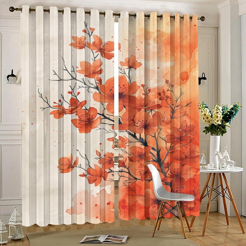 Individuelle Cartoon-Pflanzen-Print-Vorhänge & Gardinen - Hergestellt aus Ihren Bildern