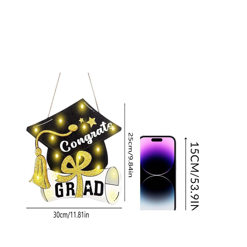 Выпускной деревянный настенный знак для выпускного вечера, украшения внутри и снаружи помещения