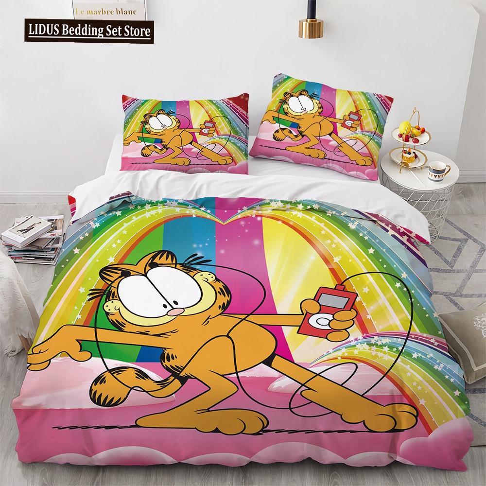 

Rainbow Duvet Cover Set 3D Print Grass Sky Pattern Beautiful Landscape Comforter Cover King Size For Kids Girl Women Bedding Set EU single(135x200cm)