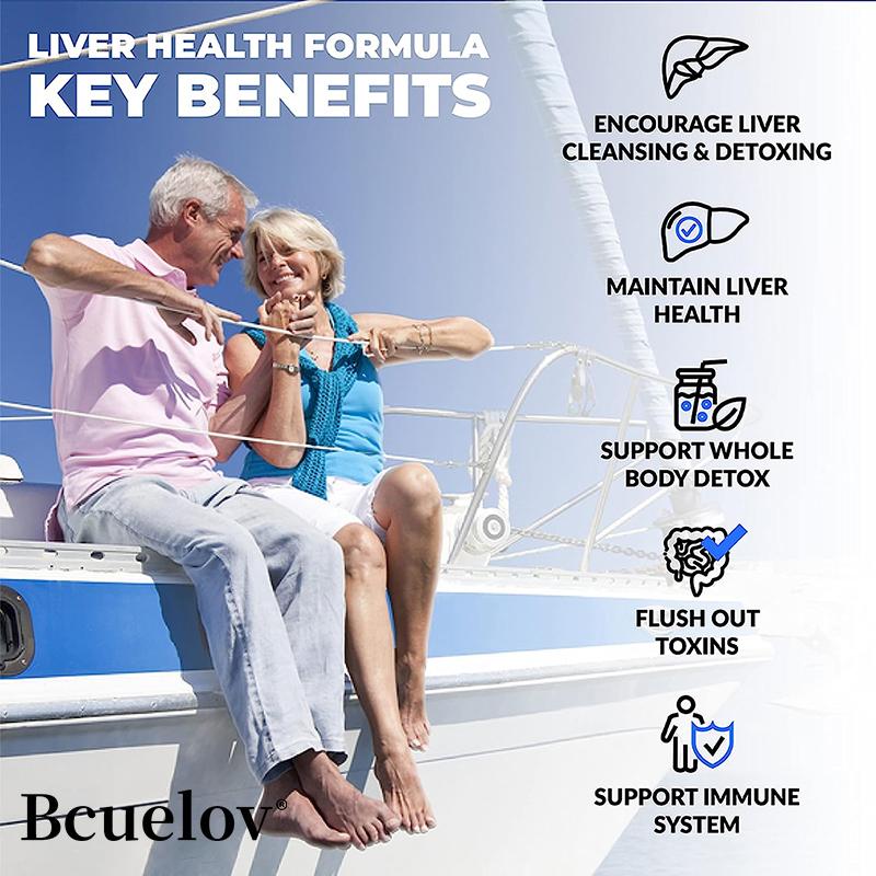 Bcuelov28 in 1 Liver Detoxification Capsule 1900mg contains Milk Thistle Grass, which protects liver health and promotes digestion with 120 capsules