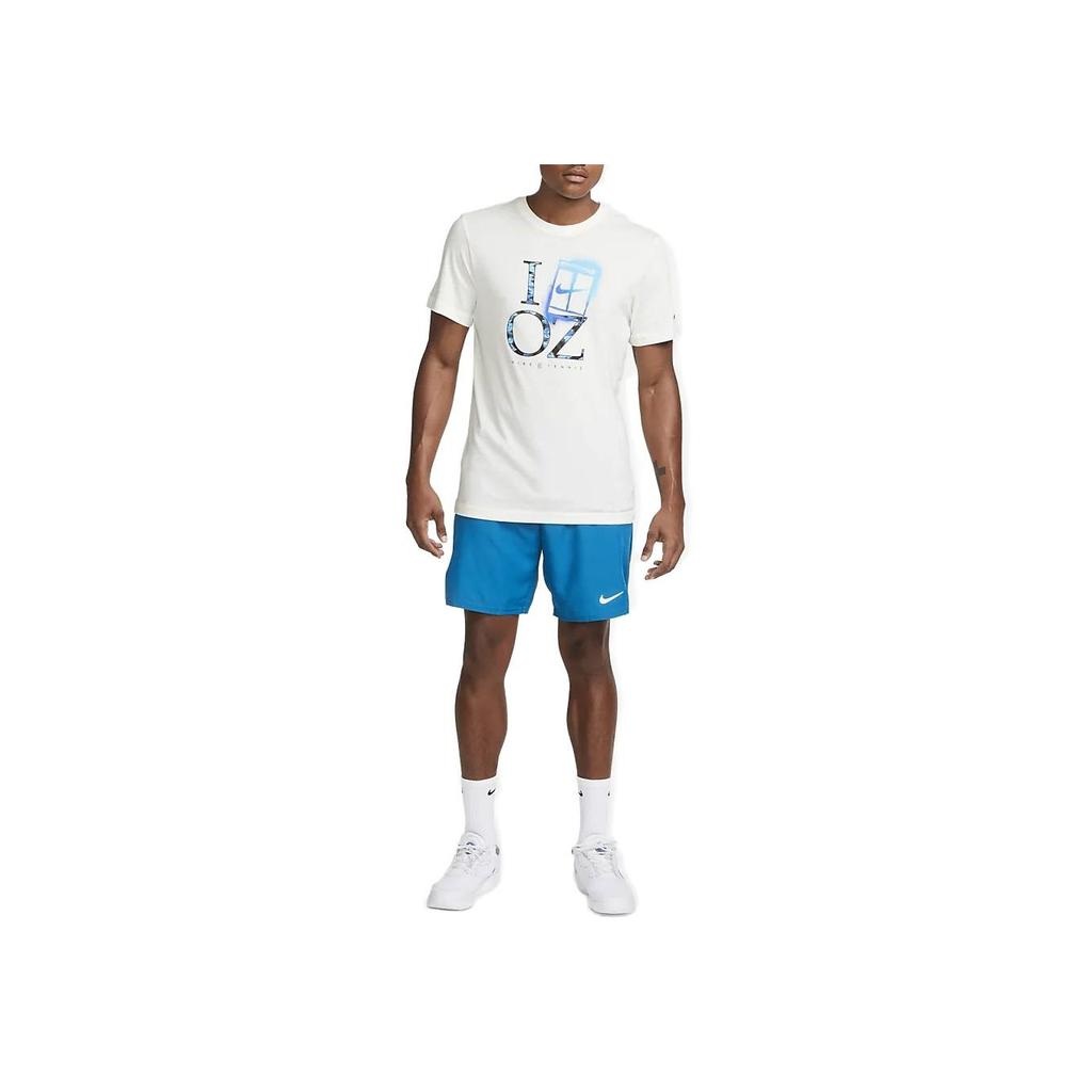 Nike Round Neck Letter Print Sports Short Sleeve T-Shirt Men Tops White DZ2635-133