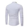 Herren Freizeit Langarmhemden Slim Fit Kentkragen Hemden Formelle Büro Businesshemden für Herren Oberteile