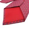 HERMES silk cravate twill tie Red silk Used