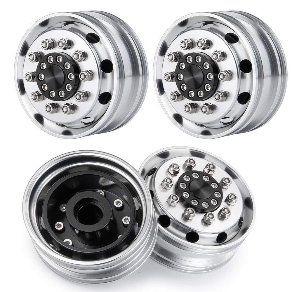 RC Car 1/14 Internal Beadlock Wheels Rear Hub for Tamiya CC01 RC Crawler (4 pieces)