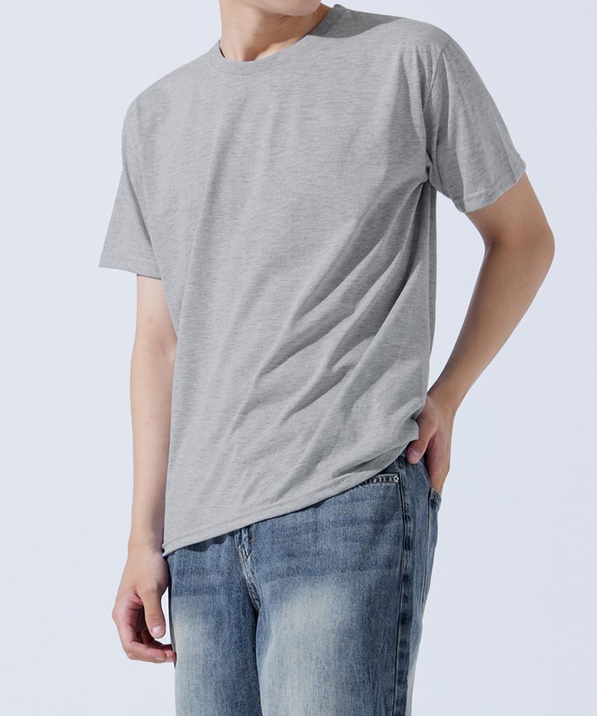 TOPBOY [3Pack] Basic Standard Fit Combed Cotton 30-Count Short Sleeve T-Shirt 4 Colors (Type A)