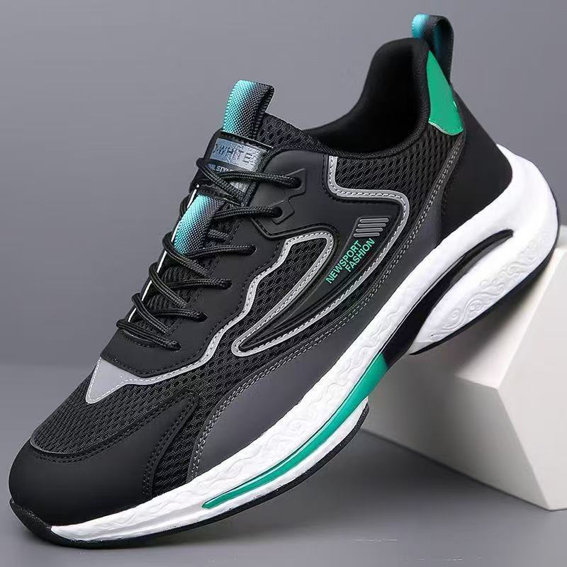 Men's shoes summer fly-woven mesh casual breathable shoes versatile shoes mesh fly-woven shoes hollow sports shoes men's running