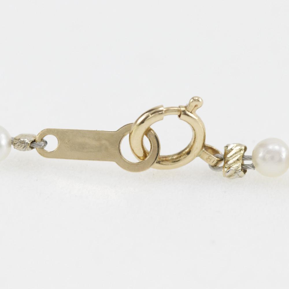 Baby-Perlenkette K18 Gelbgold/Perle 7g Damen Gebraucht