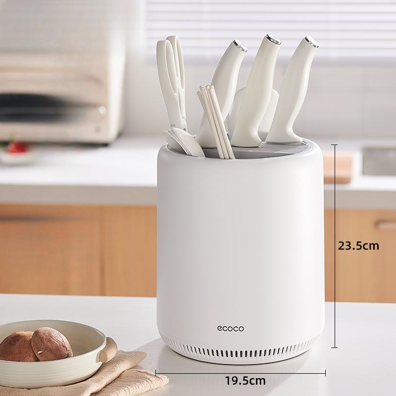 Messerhalter Aufbewahrungsregal Haushalt Arbeitsplatte Küchenmesserständer Multifunktionaler Essstäbchenbehälter Messerhalter Integrierte Aufbewahrungsbox