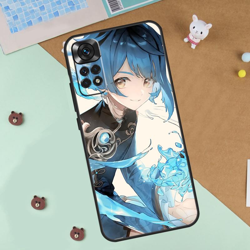 Genshin Impact Xingqiu Case For Xiaomi Redmi Note 13 14 9 10 11 12 Pro 10S 11S 12S Cover For Redmi 13C 10C 12C 14C
