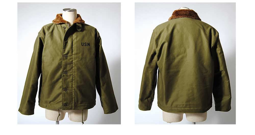 HOUSTON Deck Plus Made In Military Navy N-1 Jacket, Unisex, Winter, Sizes, Japan, Outerwear, 5N-1