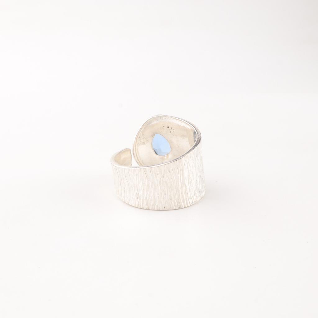 Tansanit Edelstein 925 Sterling Silber Handgefertigter Schmuck Damen Verlobungsring RR-63-6