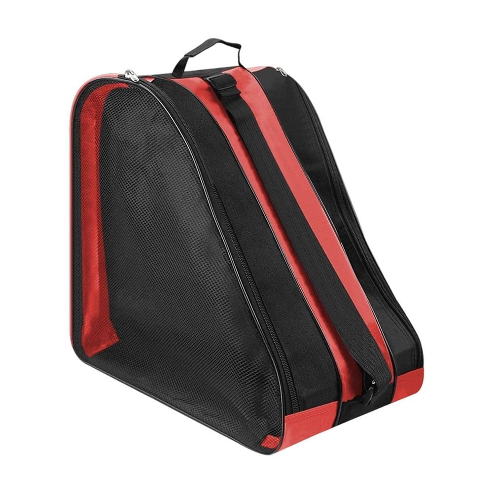 Roller skating backpack, roller skates and protective gear storage bag, thickened fabric, adjustable shoulder straps, for home use