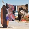 Yoshitaka A-Amano Retro Art Microfiber Blanket Quick Drying Beach Towels Oversized Printing Super Absorbent Pool Towel Blanket