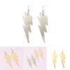 Womens Metal Earrings With Geometric Design And Gold Tone For Parties