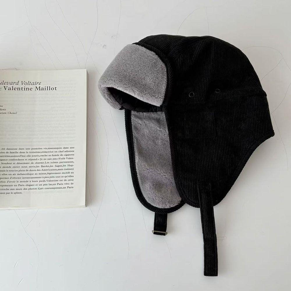 Windproof Snow Cap Warm Winter Ski Cap Retro Lei Feng Hat  Men Women