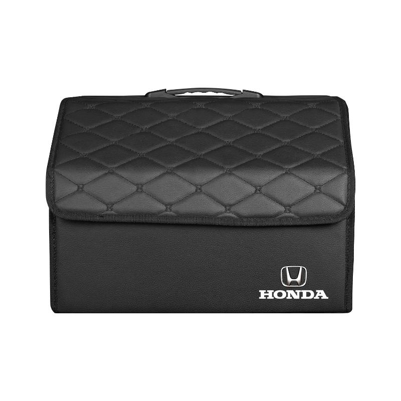 CLSGX1 Leather Suitcase Car Trunk Organizer Box Foldable Storage Bin For Honda Civic Fit Jazz Accord Pilot CRV Odyssey Passport City