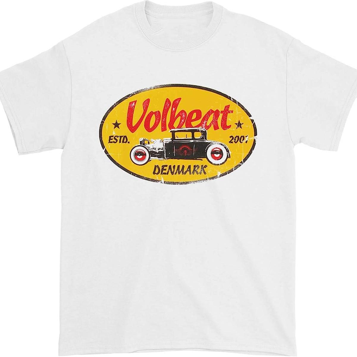 

vtg Volbeat band T-Shirt Mens Womens Tees Top white Short sleeve All Sizes JJ4081 S