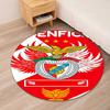 S.L. Benfica Printed Round Rug Carpet Chair Rug Area Rug Entryway Doormats,for Office Chair Living Room Bedroom Kitchen Room.