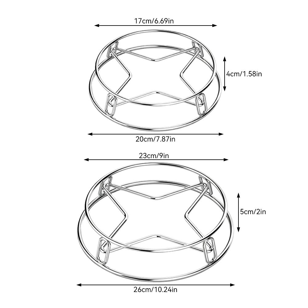Round Hot Pan Rack-Steamer Stainless Steel Stackable Cooking Rack Pans Equipment Kitchen Baking Cooking Accessories