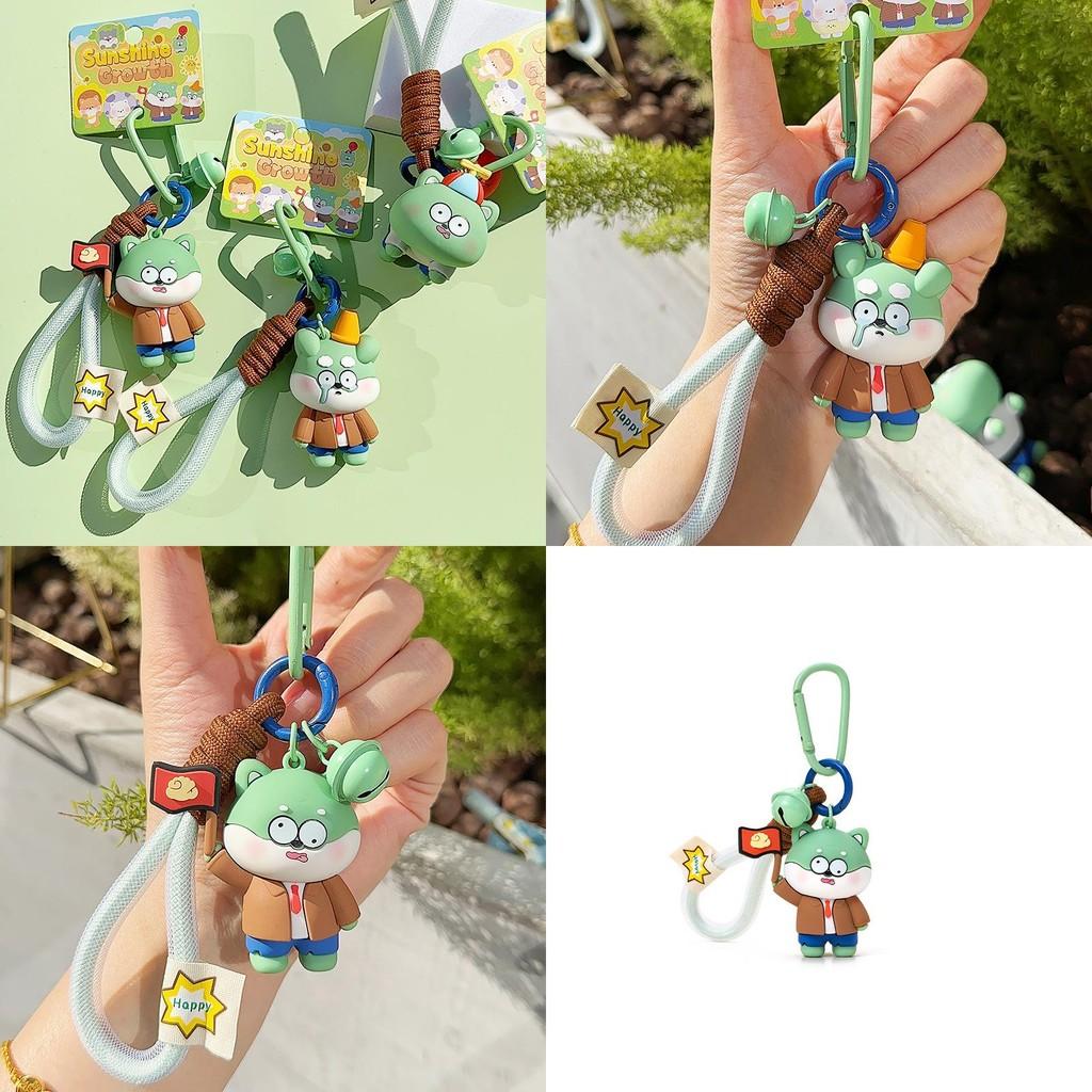 Zombies Vs Plants Dog Flag Balloon Roadblock Funny Cartoon Keychain Pendant