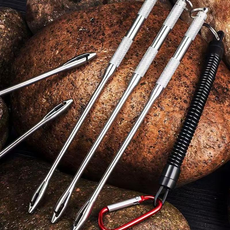 Stainless Steel Hook Remover Deep Throat Fishing Hook Remover Multi-Functional Hook Unloader