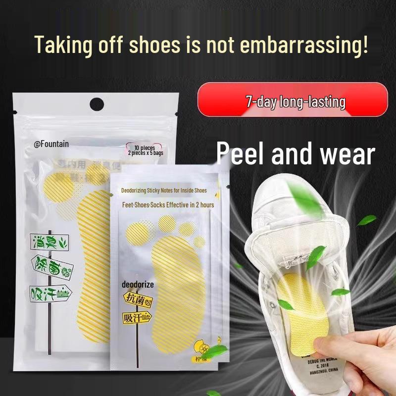 Anti-Odor Shoe Deodorizer Stickers for Basketball Shoes - Long-Lasting Sweat-Absorbing Scented Sheets
