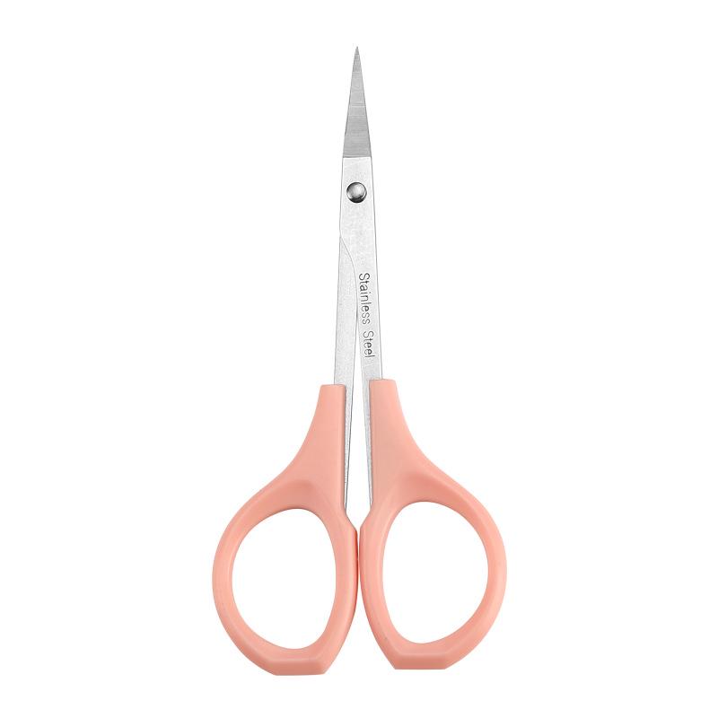 

Ножницы для носа и бороды с зубчатыми лезвиями - Острые, бытовые, с длинными/короткими лезвиями, с зеленой круглой головкой, прецизионные косметические ножницы.