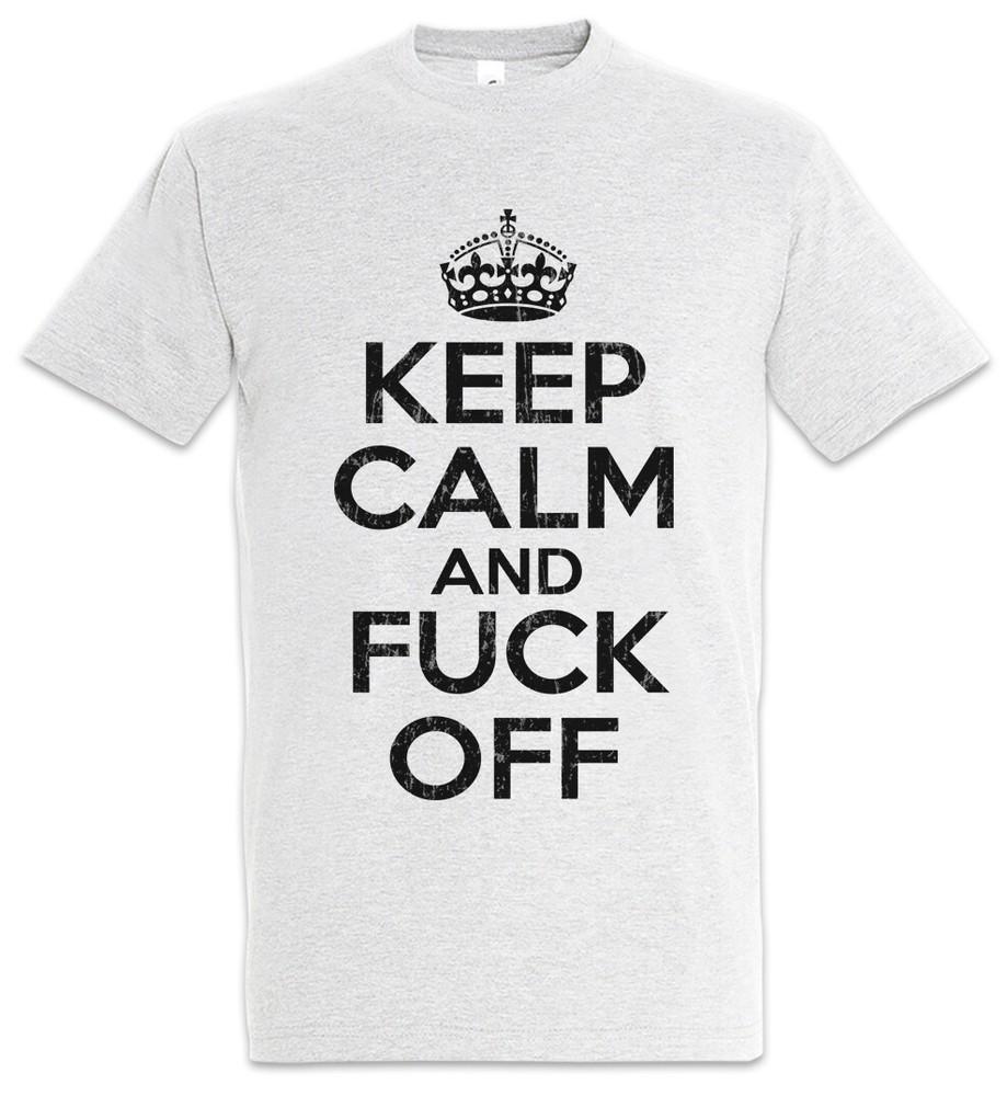 

Keep Calm And Fuck Off Mens T-Shirt Indie Disco Alternative Techno Cyber Rock L