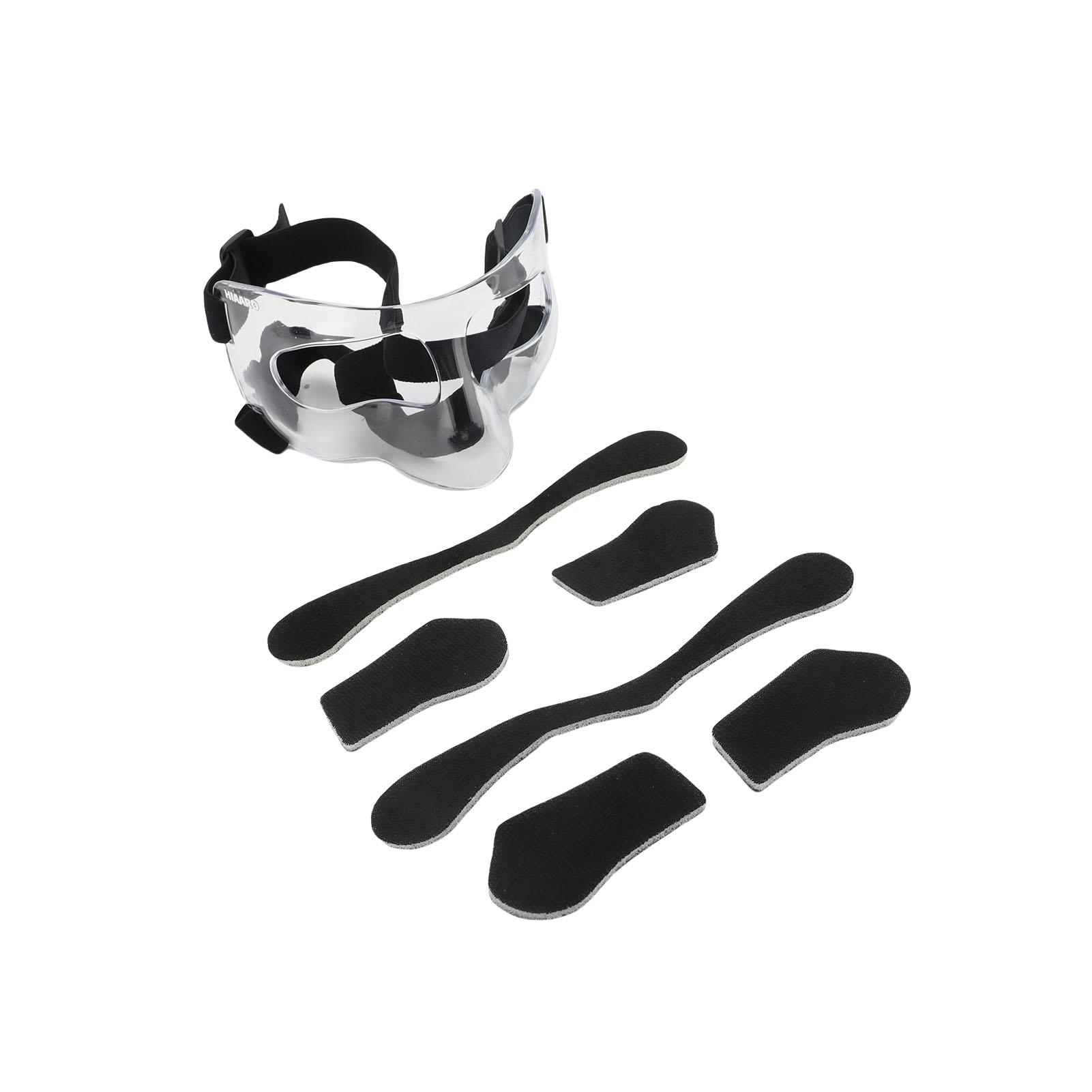 Защита носа при переломе носа Регулируемая баскетбольная маска для лица Защита носа для взрослых подростков Футбол Transparent