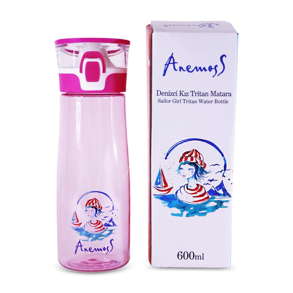 Anemoss Sailor Girl Tritan Water Bottle 600 ml / 20.2 oz